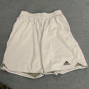 White Basketball shorts with pockets